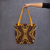 "Tiger Woman Tote Bag  Matching Beach & Travel Accessory" - Thumbnail 2