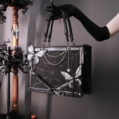 Maze butterfly y2k gothic style tote bag handbag