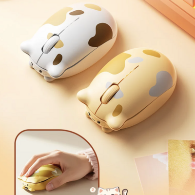 Inphic kalo cute cat dual-mode wireless mouse