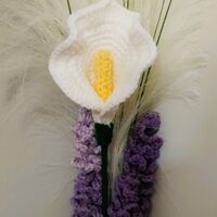 Crochet Calla Lily stem - Thumbnail 3