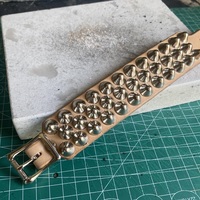 To-Patina Staggered British Stud Cuff - Thumbnail 5