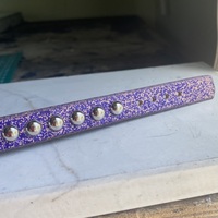 ON-SALE: Premade Speckled Royal Blue small dome studs wristband - Thumbnail 4