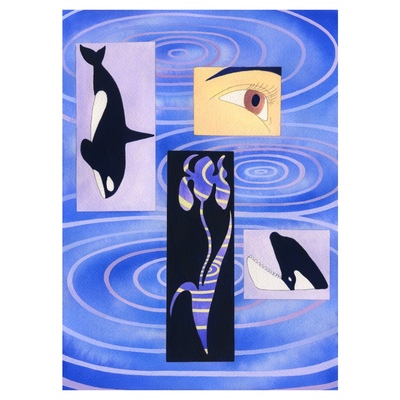 Iris orca print
