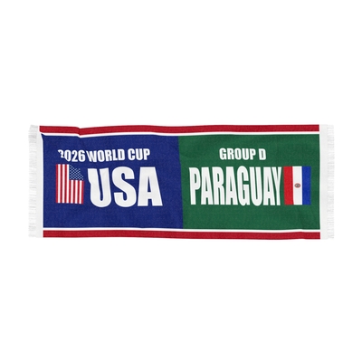 Usa vs paraguay 2026 world cup group d souvenir match scarf - Thumbnail 1
