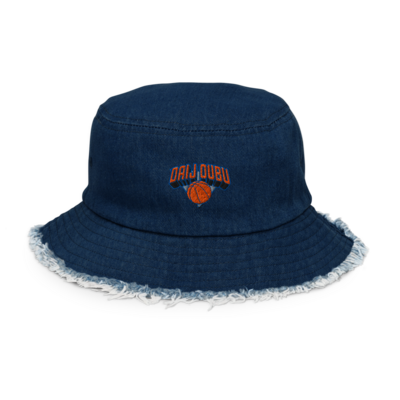 Daijoubu knicks distressed denim bucket hat - Thumbnail 3