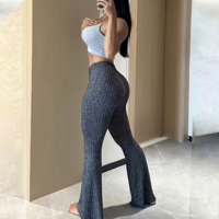 Women'S Tight Elastic High Waisted Pants - Thumbnail 3