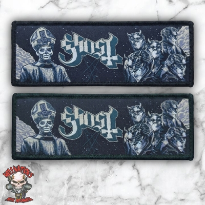 Ghost stripe woven patches