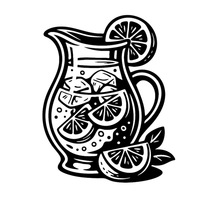 Lemonade SVG: Lemons, Fruit Cut File (Commercial Use) - Thumbnail 1