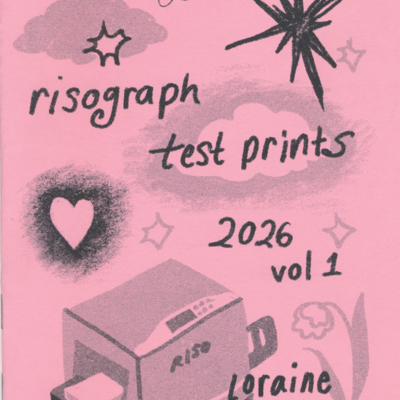 Risograph test print zine