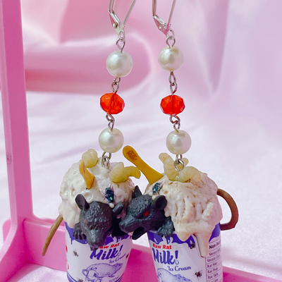 Rat girl earrings 