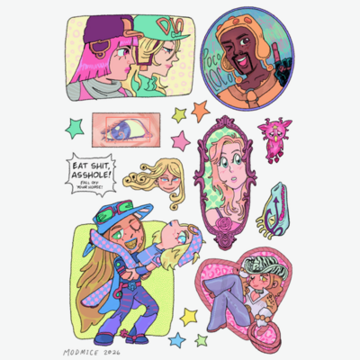 Sbr sticker sheet
