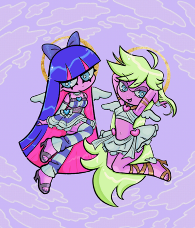 Panty and stocking print