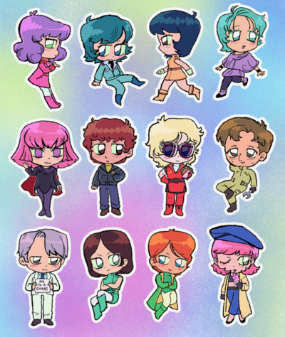 Zeta gundam sticker sheet