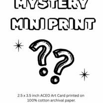 2 Mystery ACEO Mini Art Prints – Surprise Collectible Artist Cards