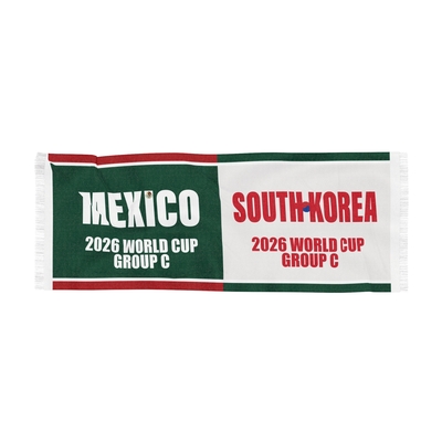 Mexico vs south korea 2026 world cup group c souvenir match scarf - Thumbnail 2