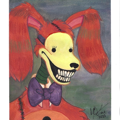 Pumpkin rabbit painting