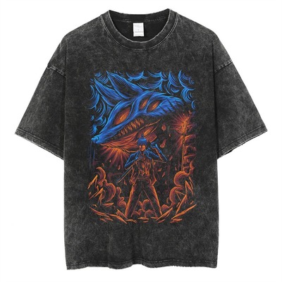Aki hayakawa print t-shirt