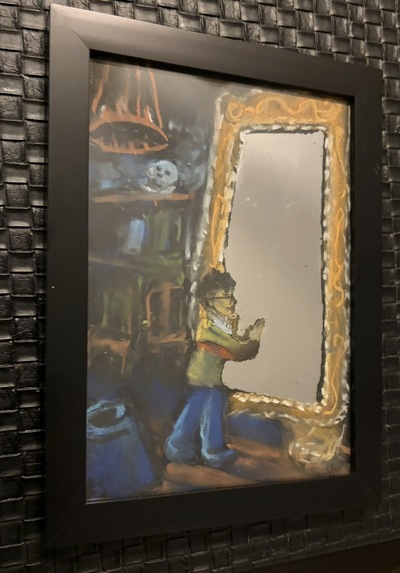 Mirror of Erised (original art on mirror)