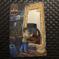 Mirror of Erised (original art on mirror) - Thumbnail 1