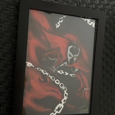 Mirror hellspawn (original art on mirror)