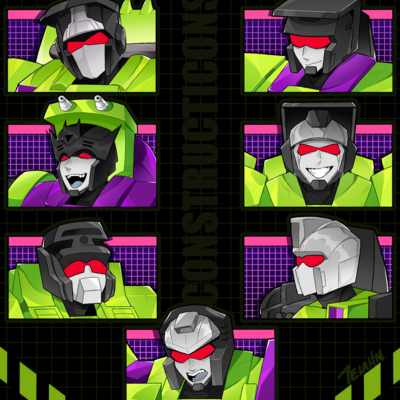 Constructicon sticker set