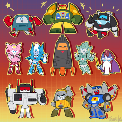 Autobot mini stickers | wave 3
