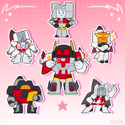 Aerialbots mini stickers