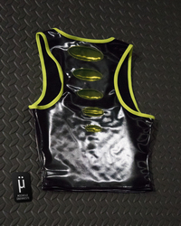 OOAK "UFO" Tank + Gloves Set - BLK/YLW - Thumbnail 7