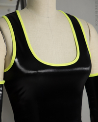 OOAK "UFO" Tank + Gloves Set - BLK/YLW - Thumbnail 6