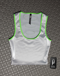 OOAK "UFO" Tank + Gloves Set - SLV/GRN - Thumbnail 4