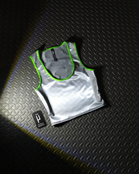 OOAK "UFO" Tank + Gloves Set - SLV/GRN - Thumbnail 7