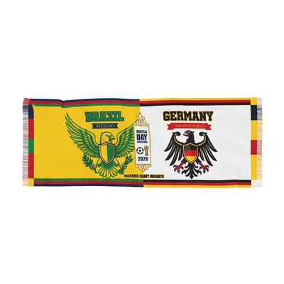 [ONLY 7 LEFT] Brazil vs Germany 2026 World Cup Historic Heavyweights Souvenir Match Scarf