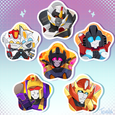 Transformers Star Stickers