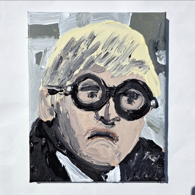 A quick portrait of David Hockney 