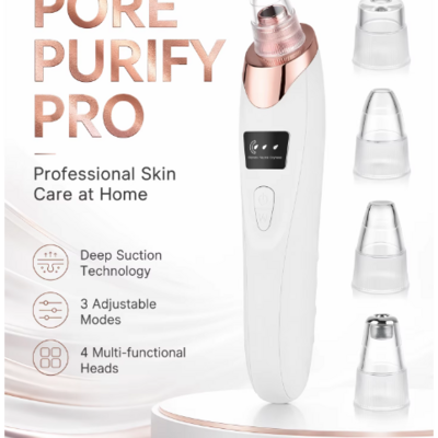 Electric blackhead vacuum - waterproof deep pore cleaner