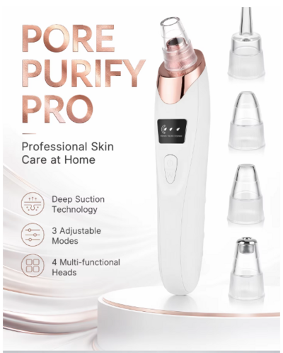 Electric Blackhead Vacuum - Waterproof Deep Pore Cleaner