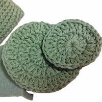 Crochet Spa Set – Eco‑Friendly Cotton Face Scrubbies & Soap Saver Gift Set - Thumbnail 4