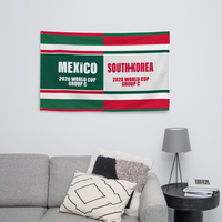 [ONLY 5 LEFT] Mexico vs South Korea 2026 World Cup Match Day Premium Commemorative Flag - Thumbnail 2