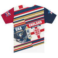 [ONLY 6 LEFT] USA vs England 2026 World Cup Match Day Premium All-Over Print Streetwear Tee - Thumbnail 1