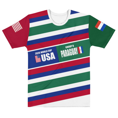 [only 6 left] usa vs paraguay 2026 world cup match day premium all-over print streetwear tee
