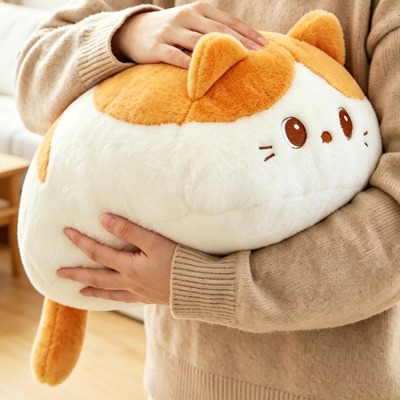 Mochi-like cat plush toy