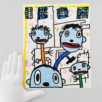 Drawing by Celipe Perroloco "We see it all blue"  - Thumbnail 1