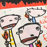 Drawing by Celipe Perroloco "We didn´t start the fire"  - Thumbnail 6