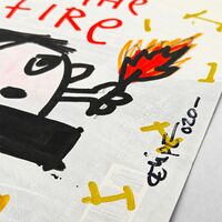 Drawing by Celipe Perroloco "We didn´t start the fire"  - Thumbnail 3