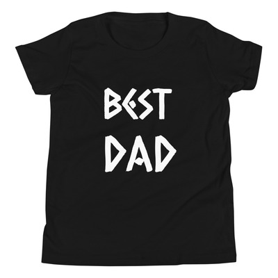 ⁠Best Dad Black T-Shirt for Kids⁠