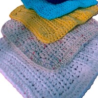 Crochet Cotton Washcloth - Thumbnail 1