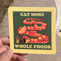 Eat More Whole Foods sticker - Thumbnail 2