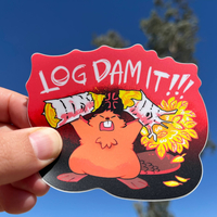 Log Dam It! sticker - Thumbnail 1