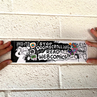Stop Doomscrolling Read Webcomics bumper sticker - Thumbnail 1