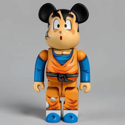 Custom bearbrick 400% by dhani barragan "deconstructed goten" 